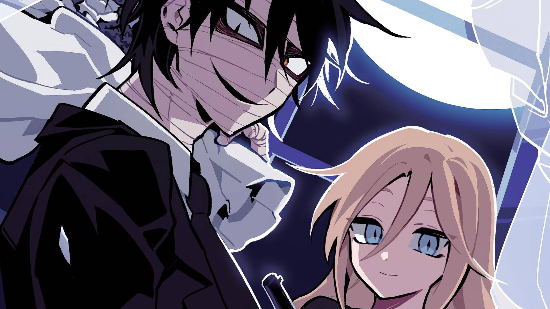 Angels Of Death Rachel And Zack Pastel Background