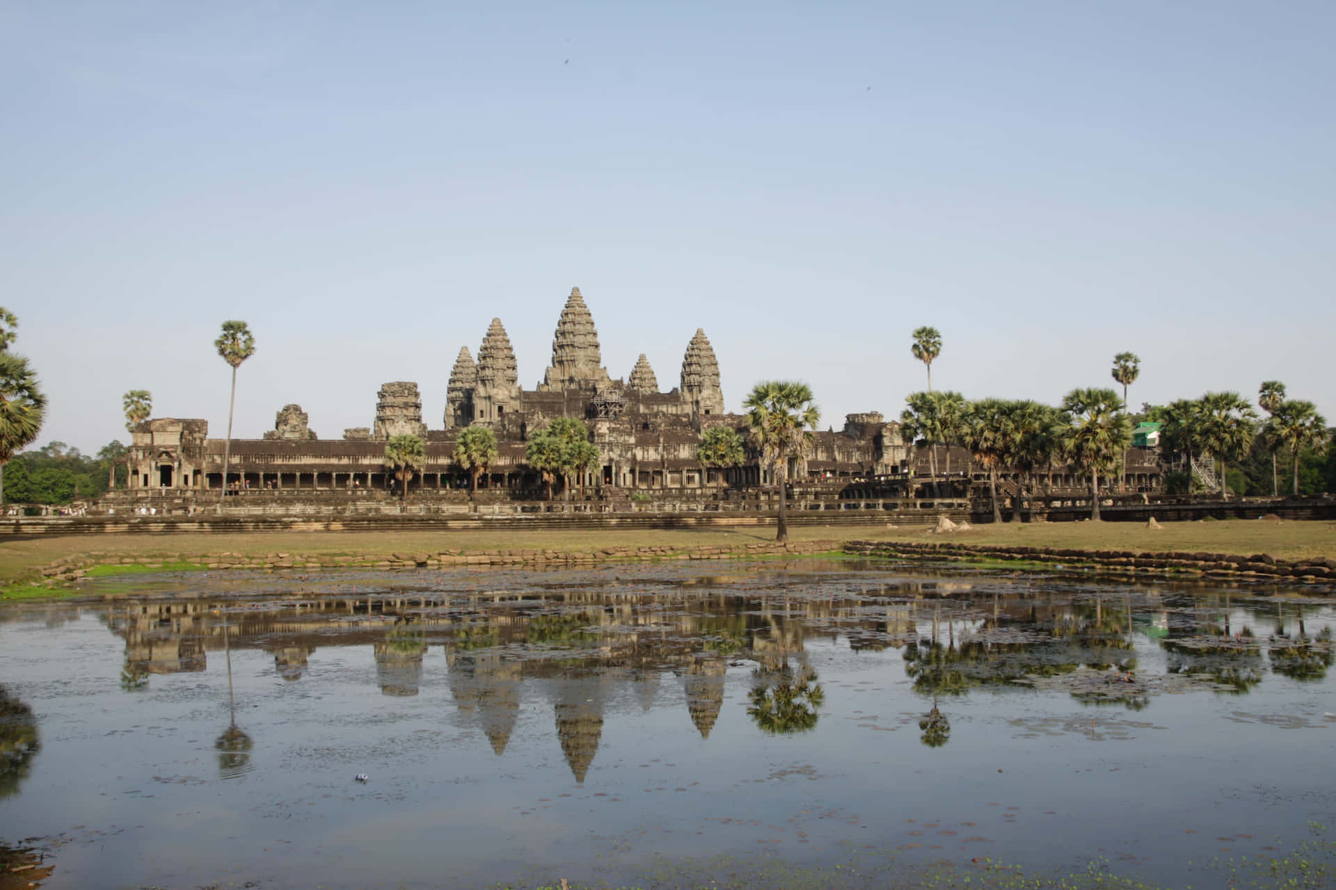 Angkorthom In Kambodscha Als Hintergrundbild Wallpaper