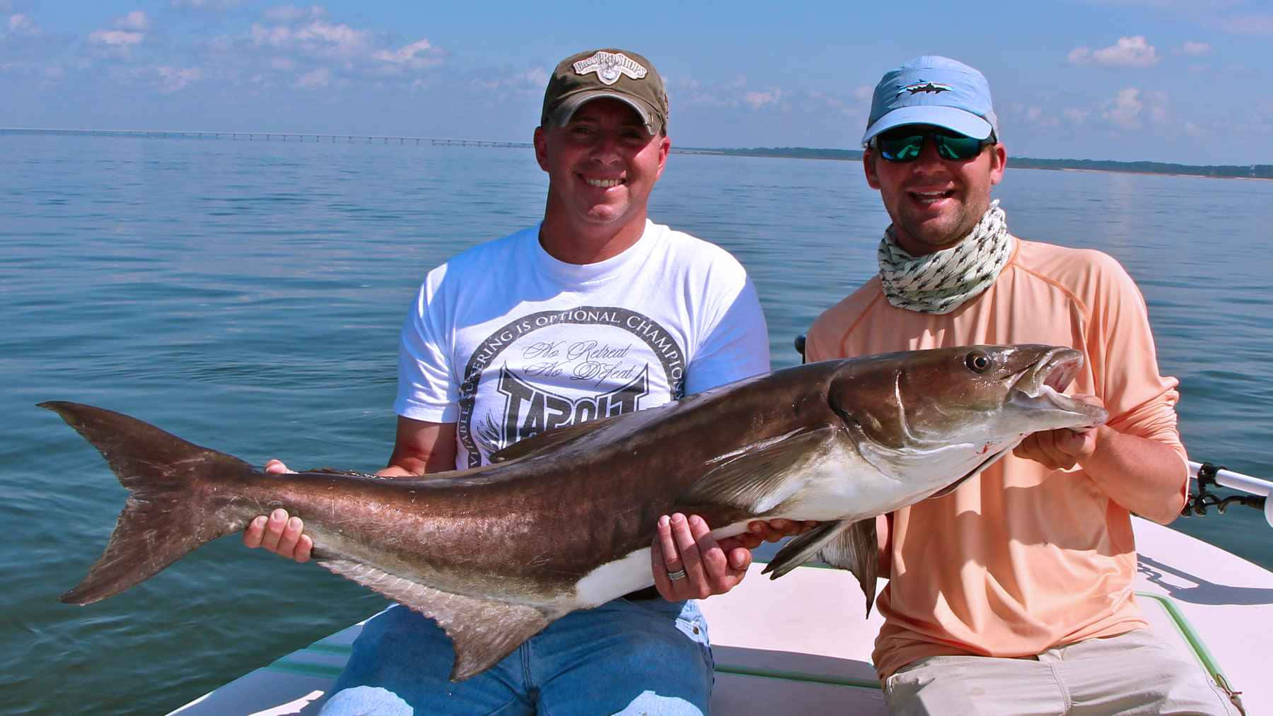 Anglerswith Caught Cobia Wallpaper