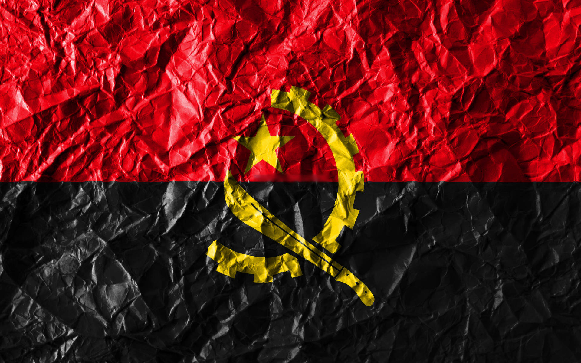 Angolazerknitterte Flagge Wallpaper