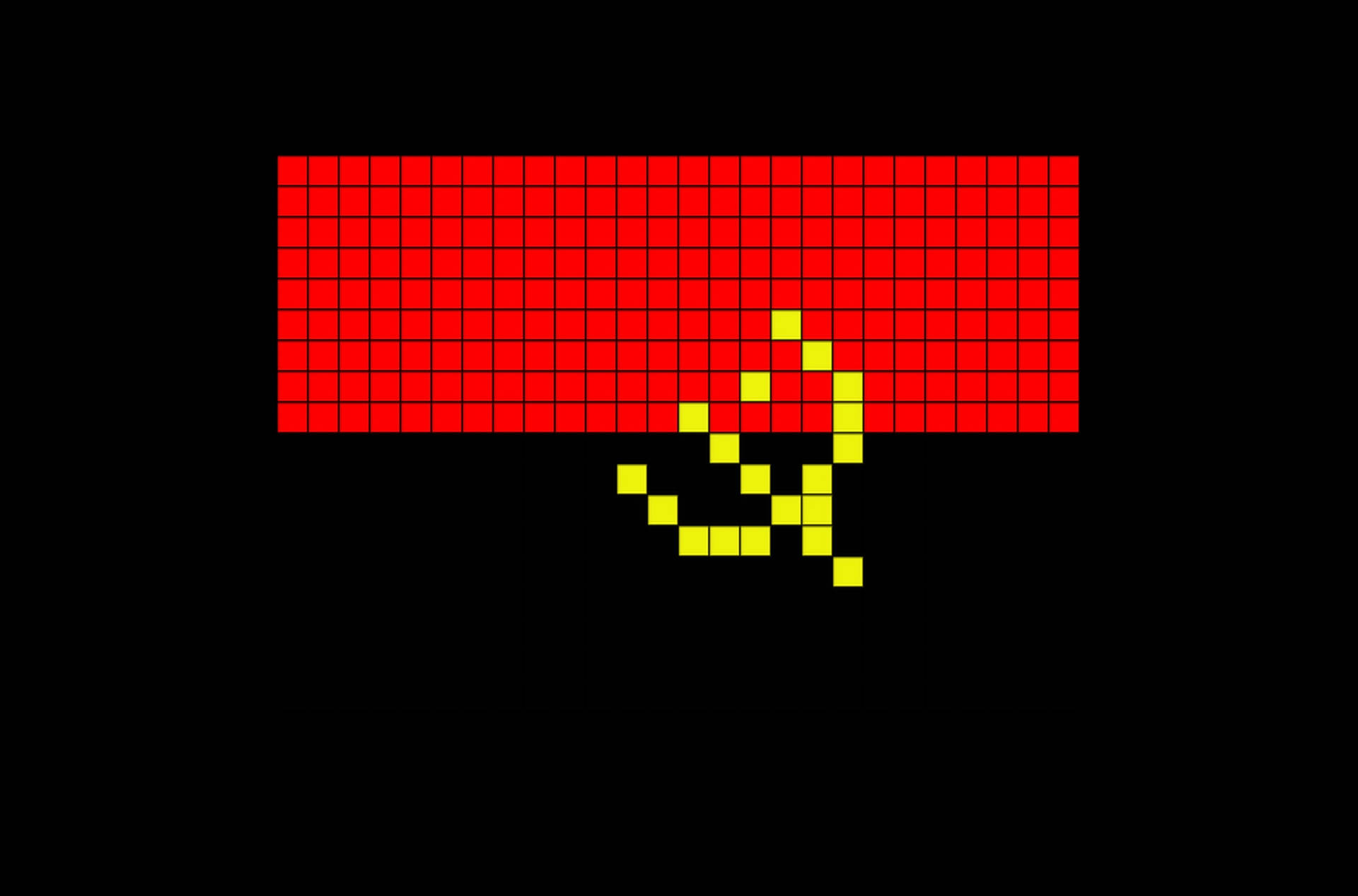 Angola Flag Pixel Art Wallpaper