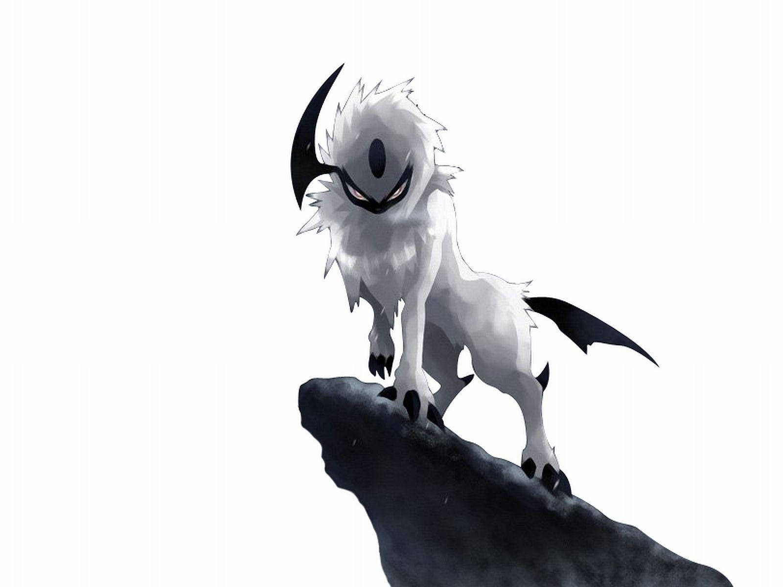 Angry Absol On Cliff Picture