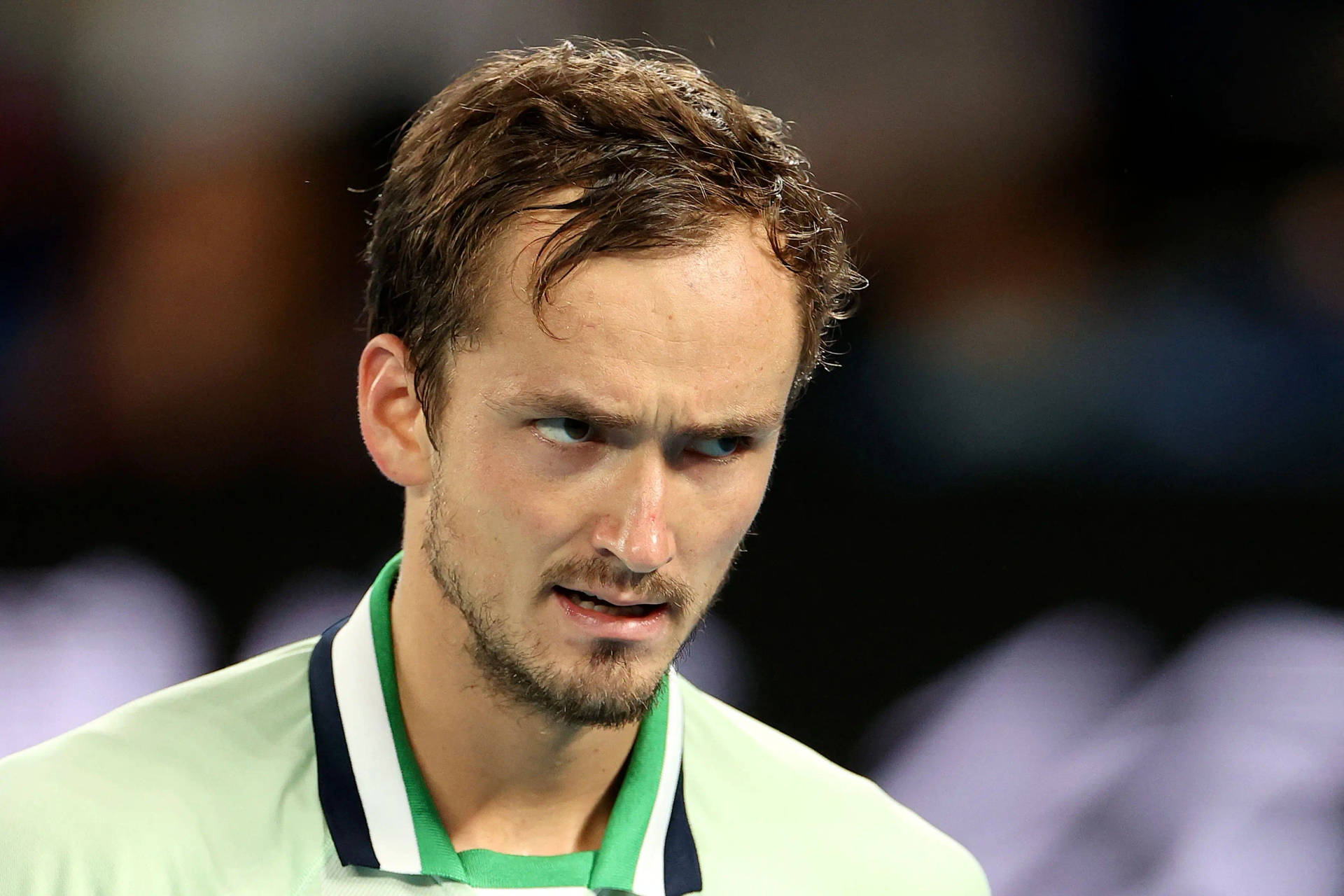 Angry And Serious Daniil Medvedev Wallpaper