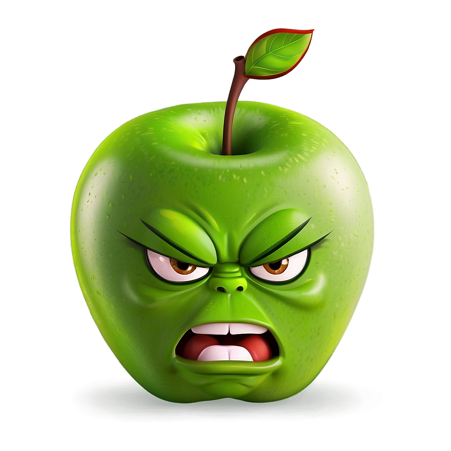 Download Angry Apple Cartoon Png Ipv41 | Wallpapers.com