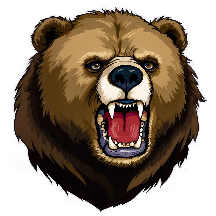 Angry Bear Png 05032024 PNG