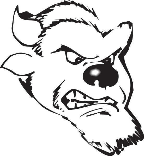 Angry Beast Head Illustration PNG