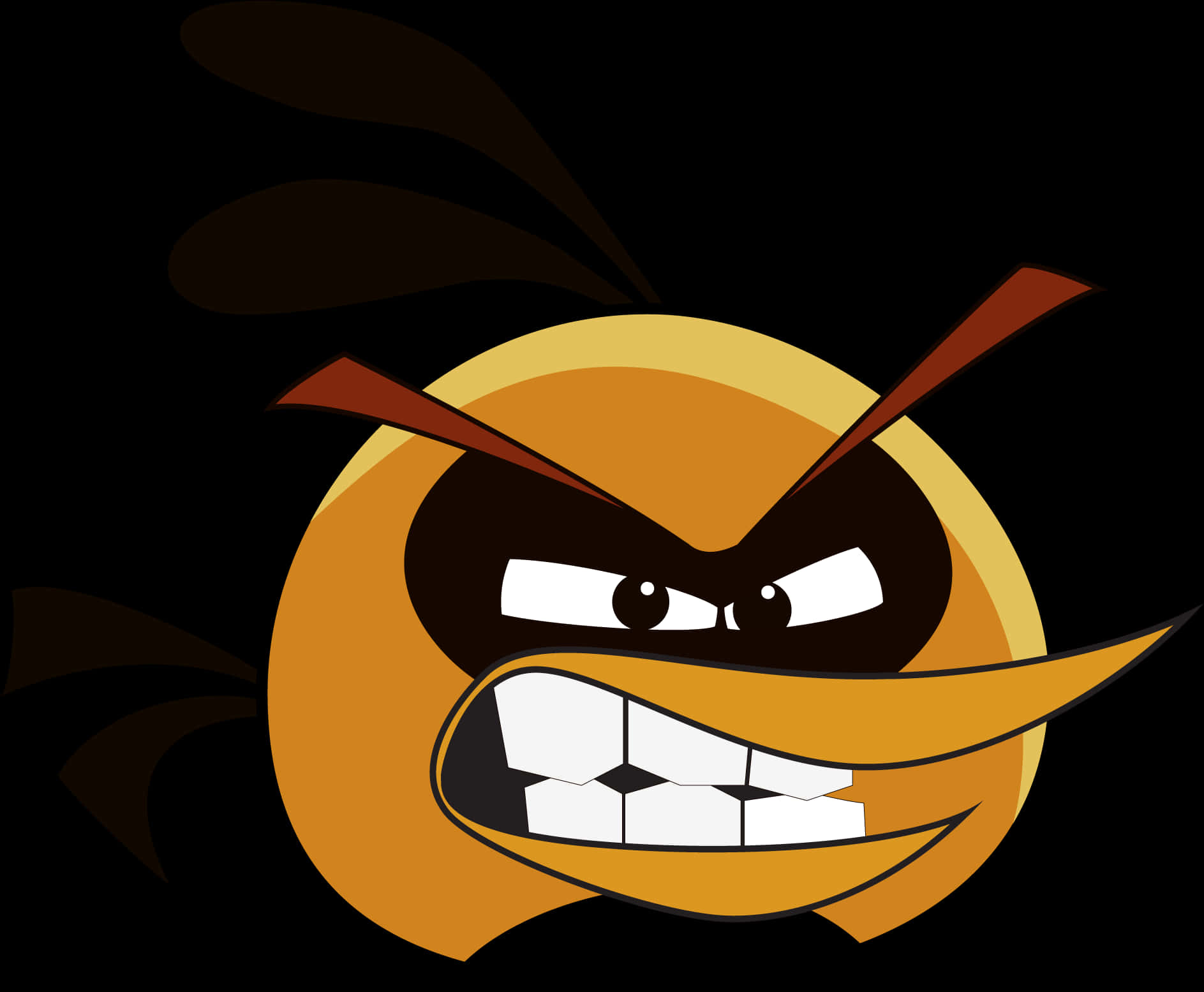 Angry Bird Character Art PNG
