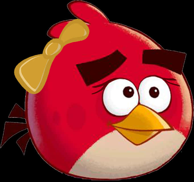 Angry Bird Red Character PNG