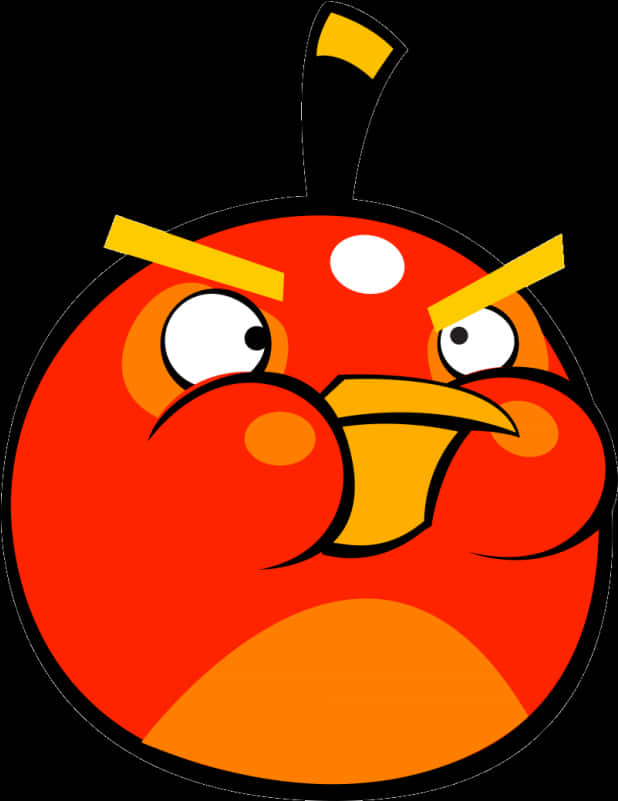 Angry Bird Red Character PNG