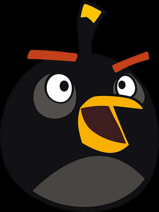 Angry Birds Black Bird Graphic PNG