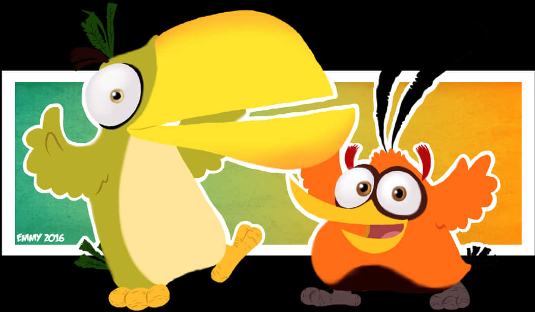 Angry Birds Characters Chuckand Bubbles PNG
