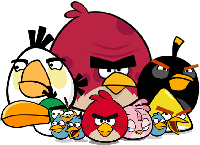 Angry Birds Characters Group PNG