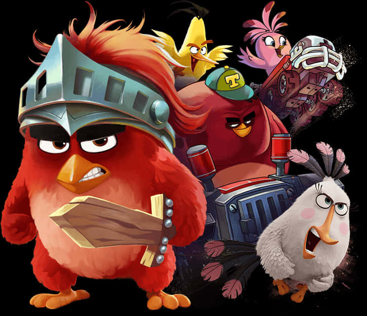 Angry Birds Characters Showcase PNG
