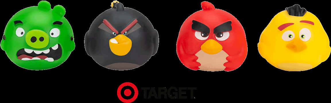 Angry Birds Characters Toys Collection PNG