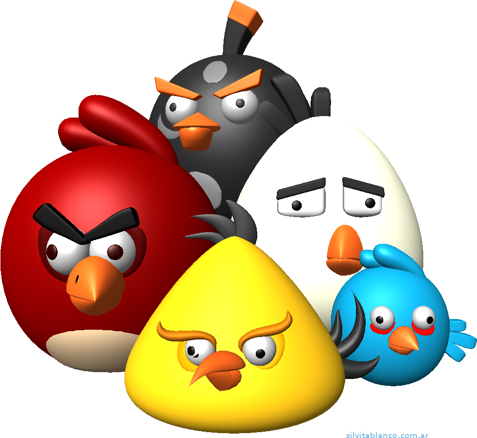 Angry Birds Characters3 D PNG