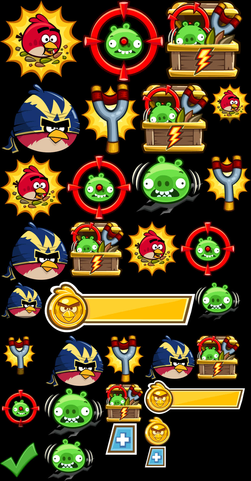 Angry Birds Charactersand Icons PNG