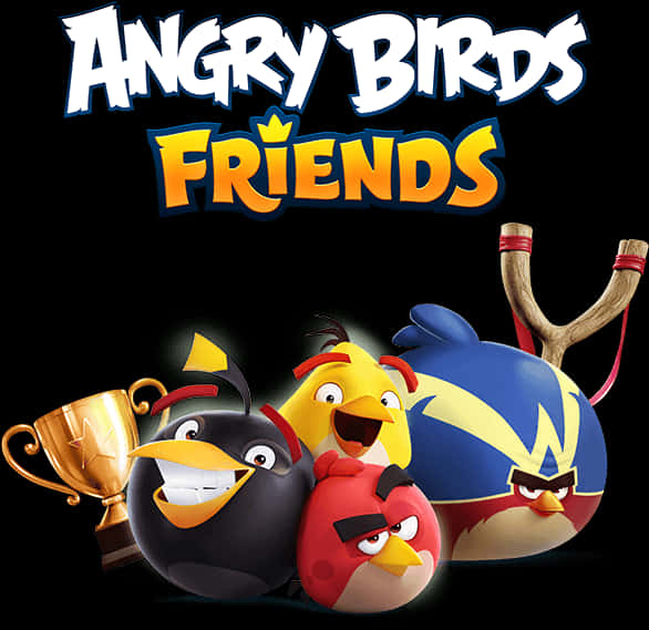 Angry Birds Friends Characters Trophy Slingshot PNG