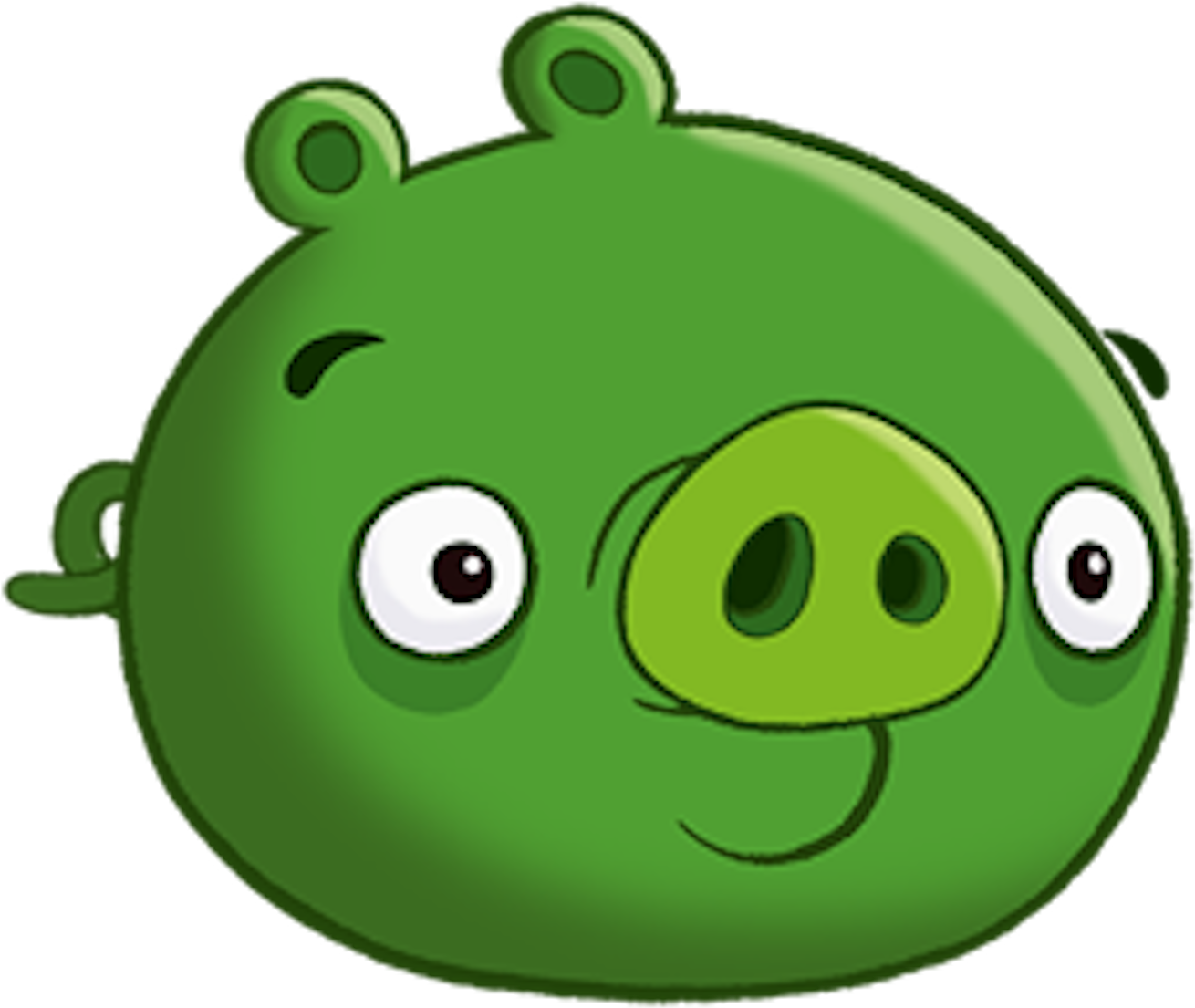 Angry Birds Green Pig Character PNG