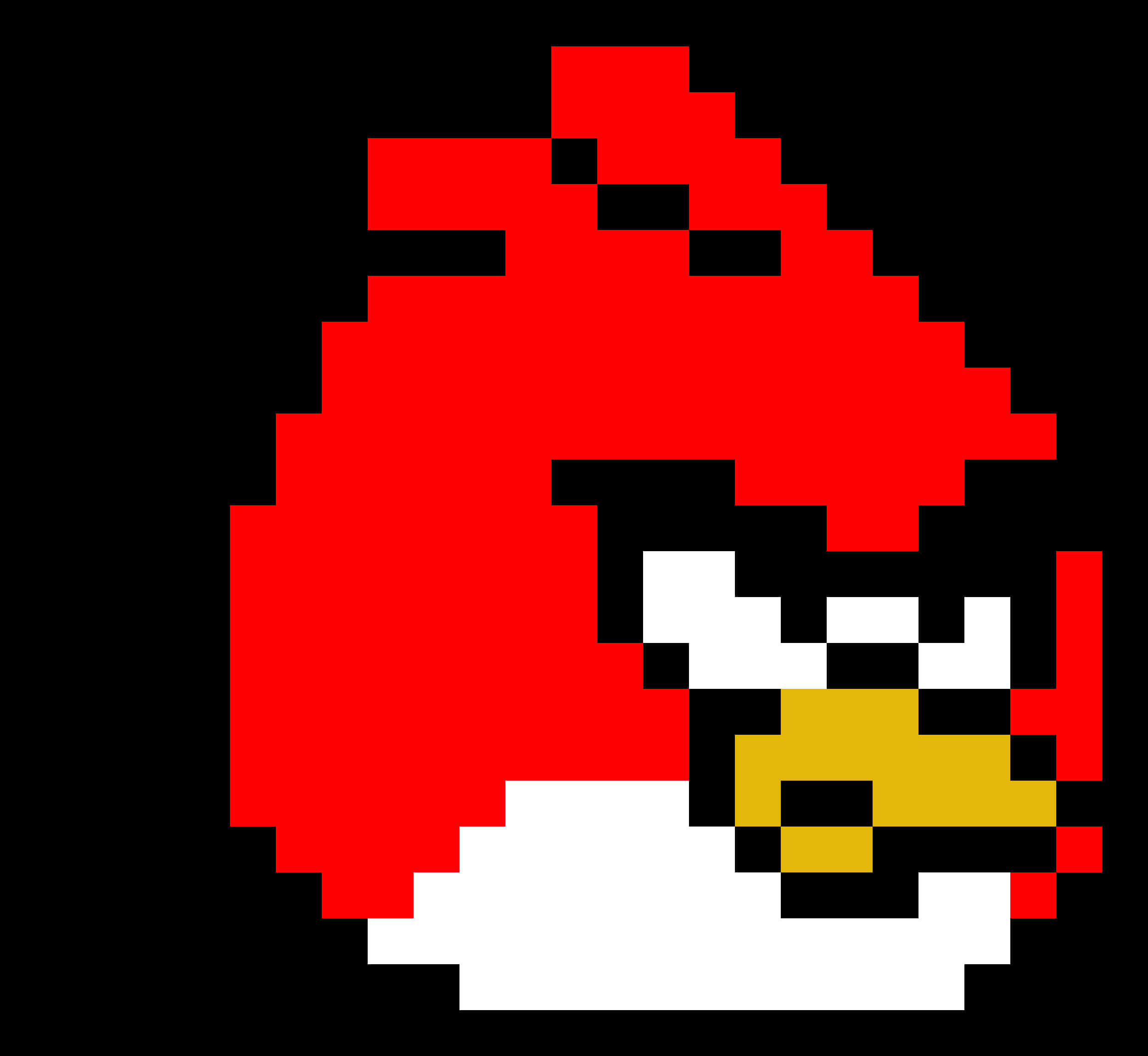 Angry Birds Red Bird Pixel Art PNG