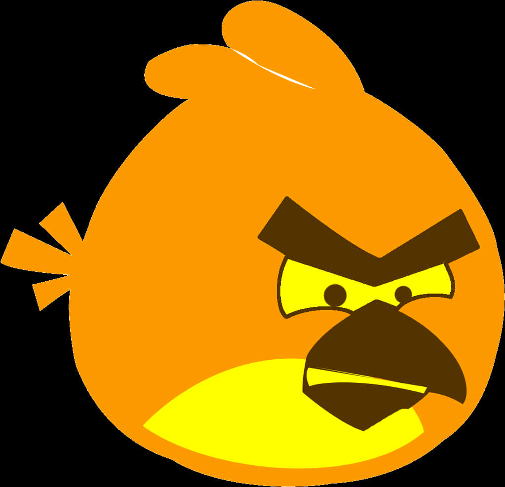 Angry Birds Yellow Bird Character PNG