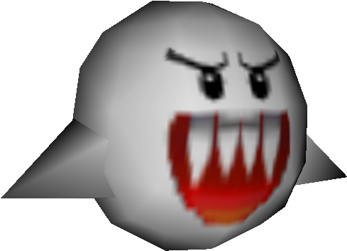 Angry Boo3 D Model PNG