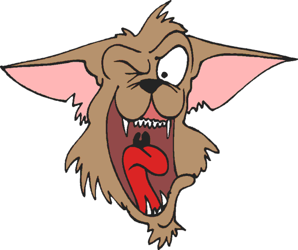 Angry Brown Cartoon Bat PNG