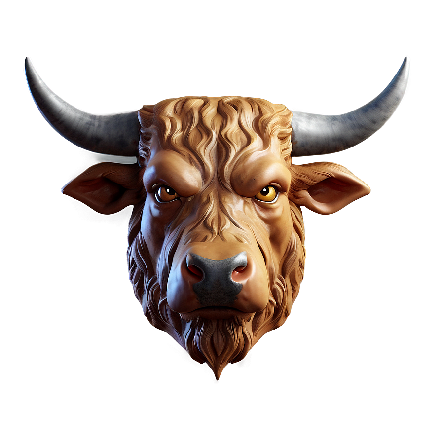 Angry Bull Head Design Png Oas PNG