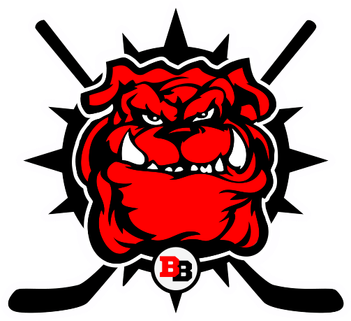 Angry Bulldog Hockey Mascot Logo PNG