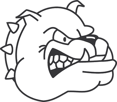 Angry_ Bulldog_ Mascot_ Vector PNG