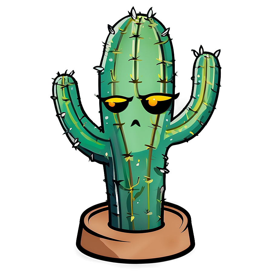 Angry Cactus Mascot Png Jjc44 PNG