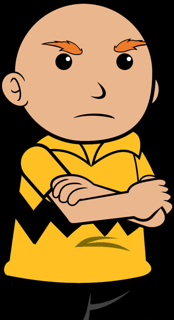 Download Angry Caillou Cartoon Character | Wallpapers.com