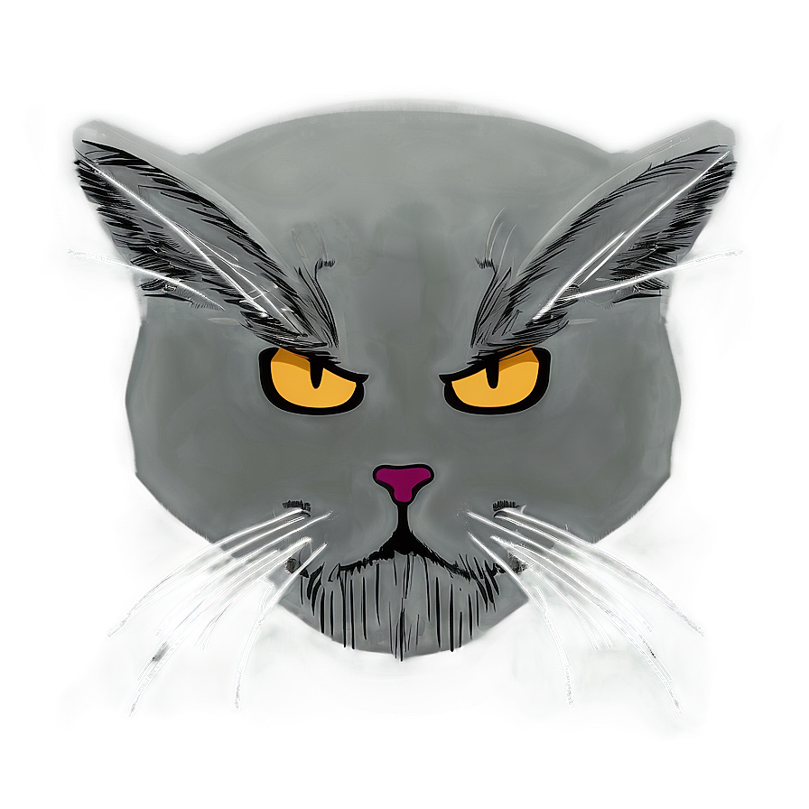 Angry Cat Face Png 06122024 PNG