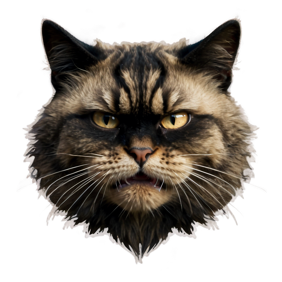 Download Angry Cat Meme Png Aaf97 | Wallpapers.com