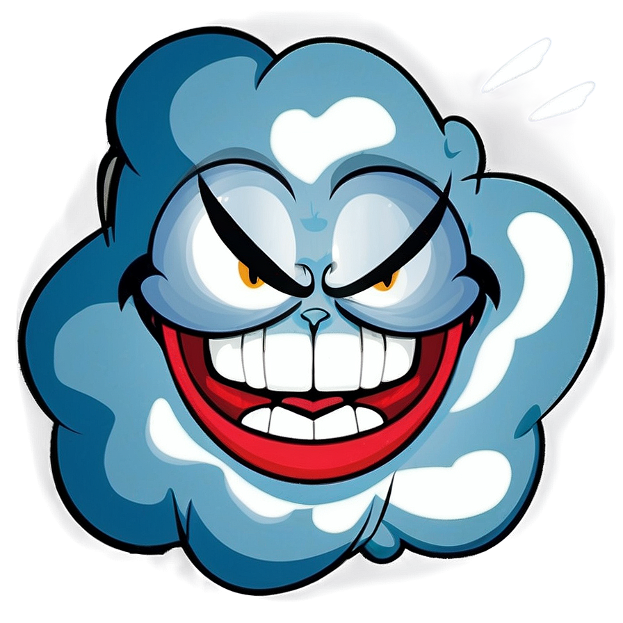 Download Angry Cloud Cartoon Png Klg7 | Wallpapers.com