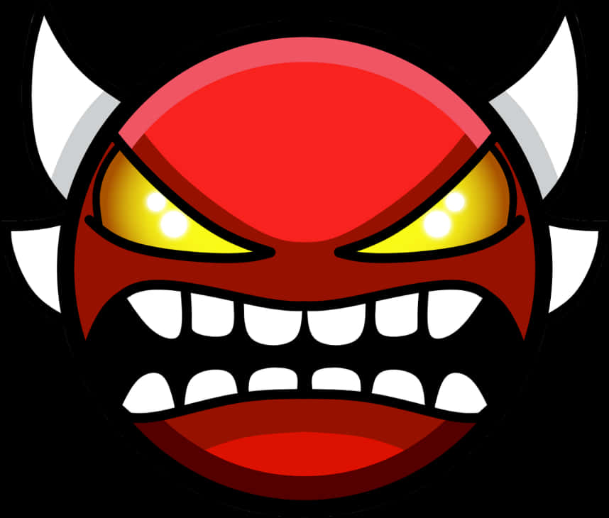 Angry Devil Emoji Illustration PNG