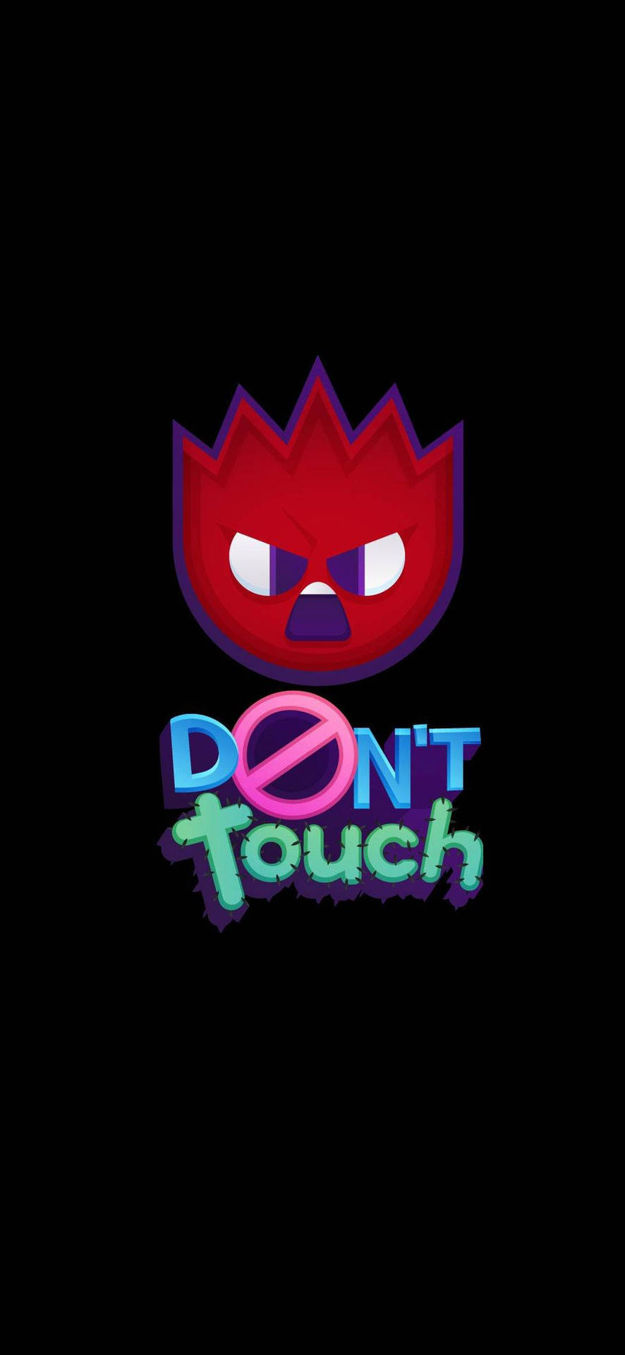 Angry Emoji Don’t Touch My iPad Wallpaper