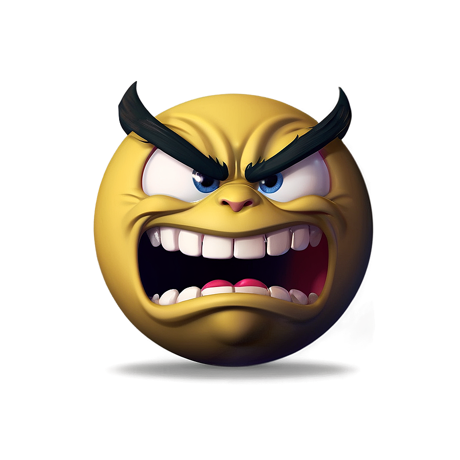 Angry Emoji For Chat Png 76 PNG