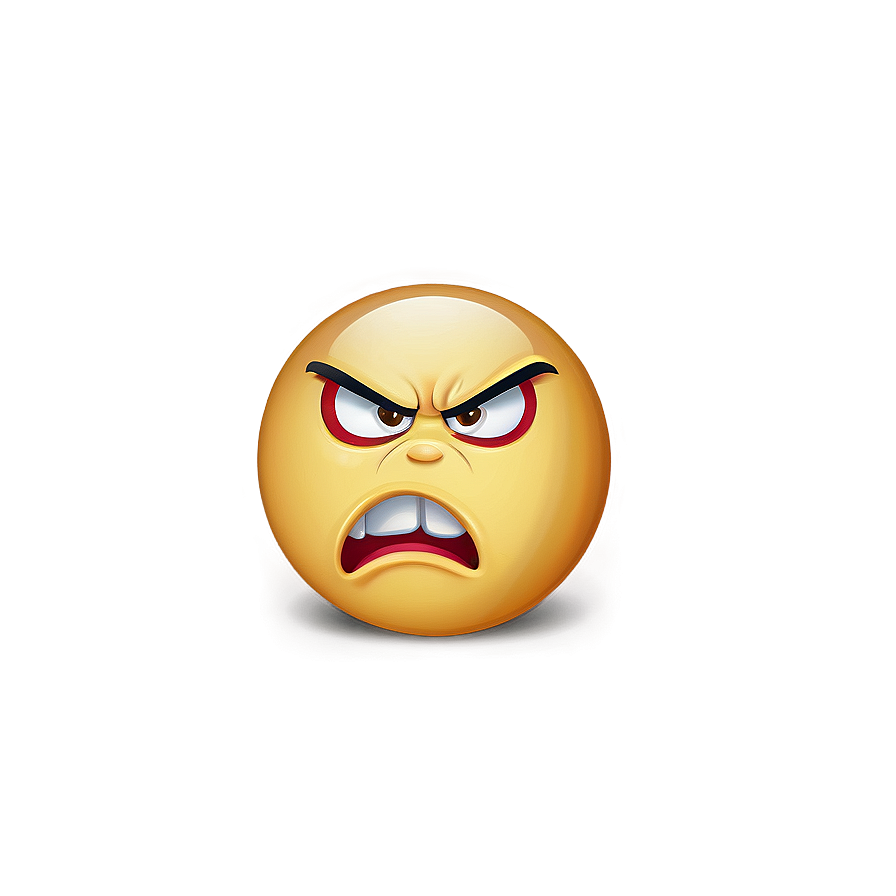 Angry Emoji No Background Png 05252024 PNG