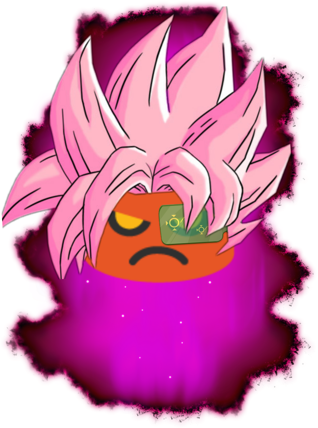 Angry Emoji Super Saiyan Transformation PNG