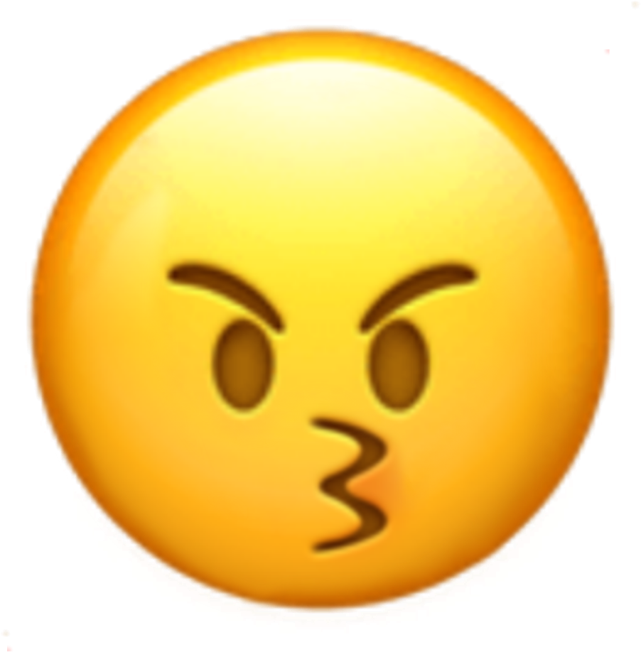 Angry Face Emoji Expression.png PNG