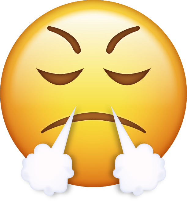Angry Face Emojiwith Steam Nose.png PNG