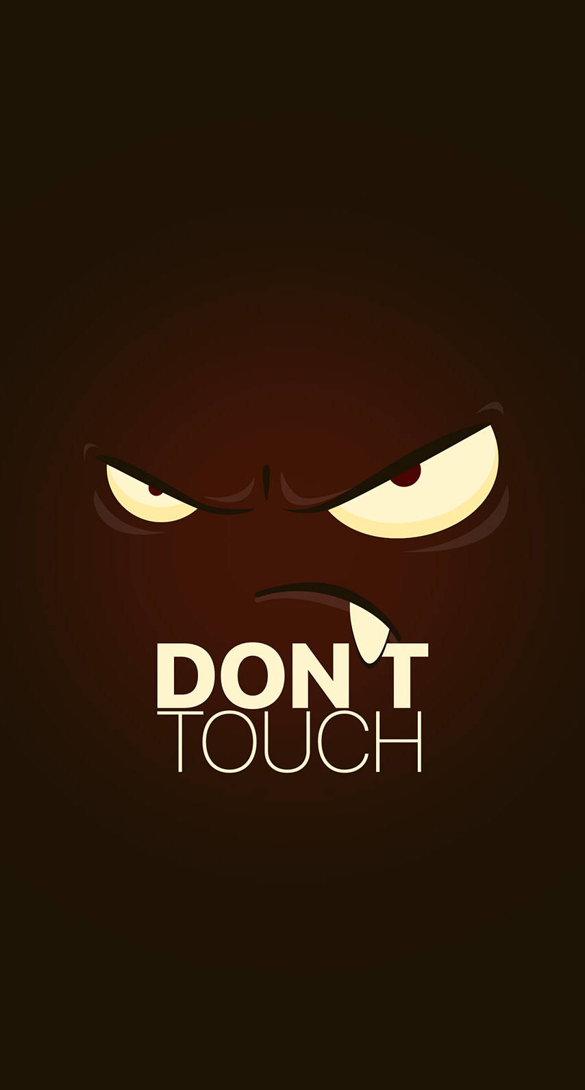Can't Get In? Don't Let An Angry Face Lock Screen Keep You Waiting Wallpaper