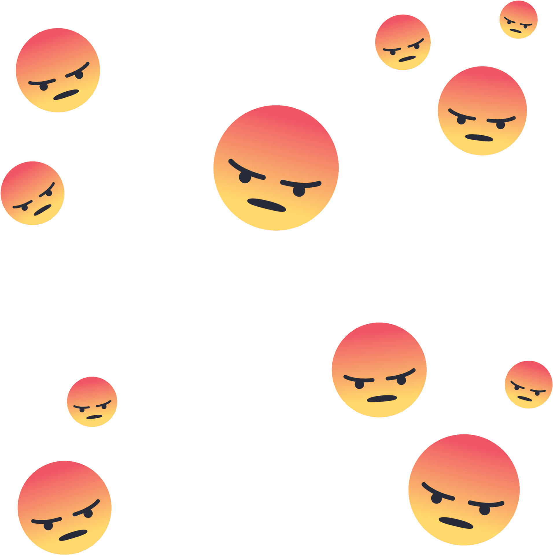 Angry Facebook Emoji Pattern PNG