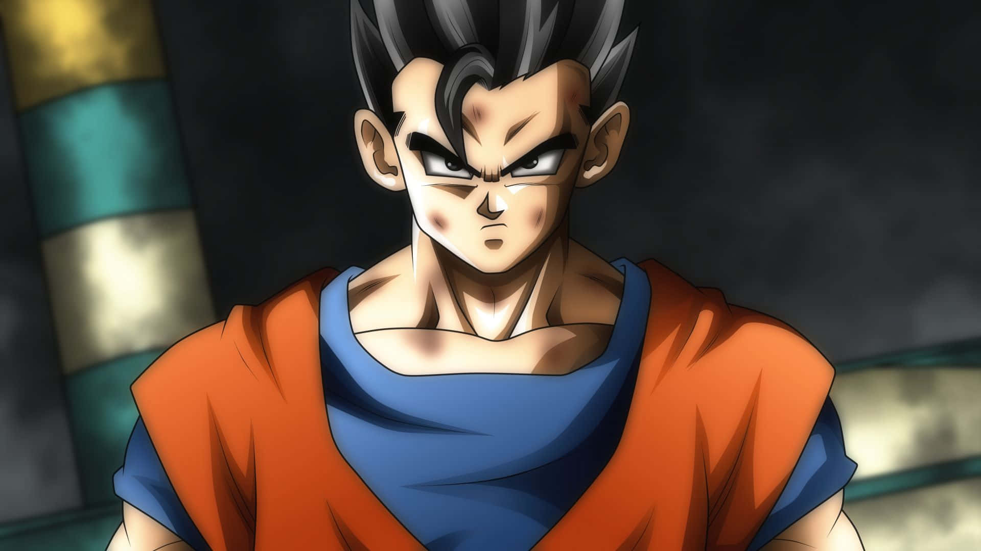 Angry Goku Faces Off In Epic Battle Wallpaper