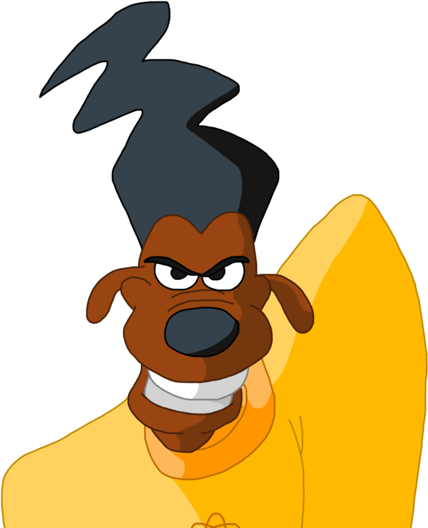 Angry Goofy Cartoon Character PNG