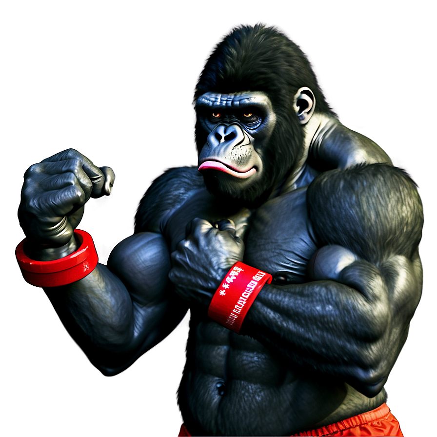 Angry Gorilla Bodybuilder Png 16 PNG