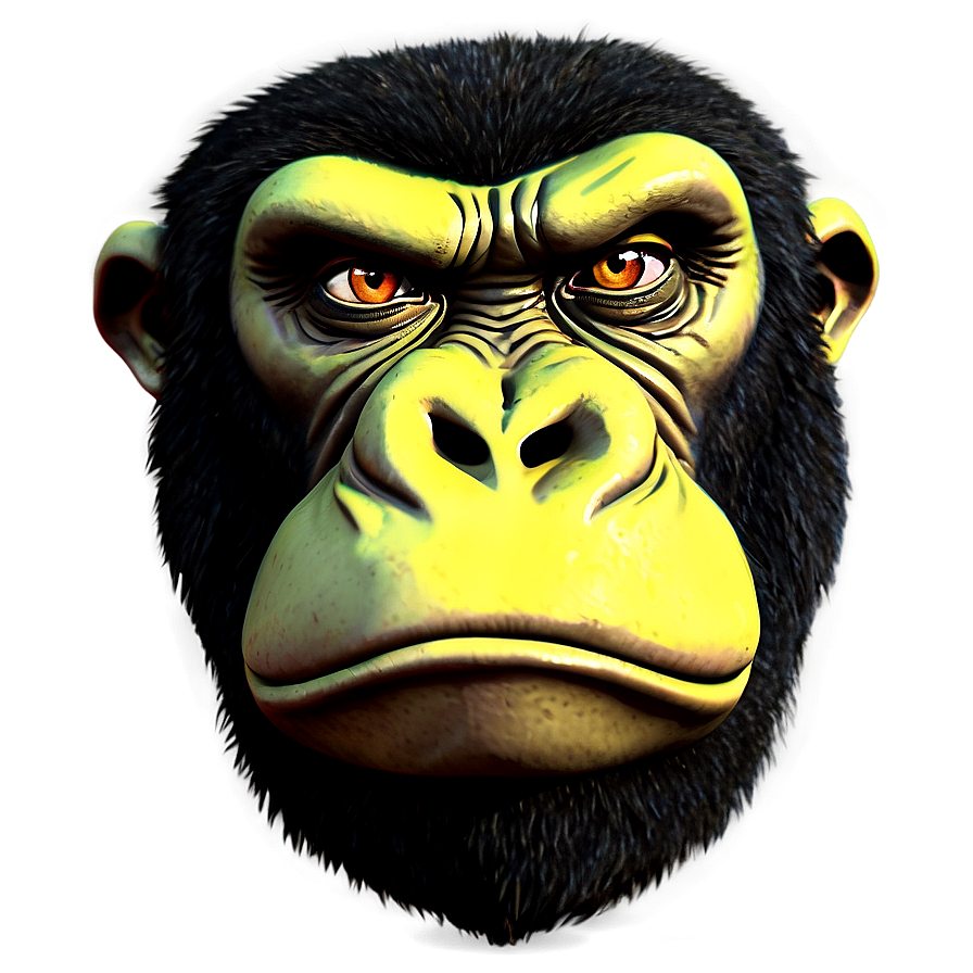 Angry Gorilla Eyes Png 06252024 PNG