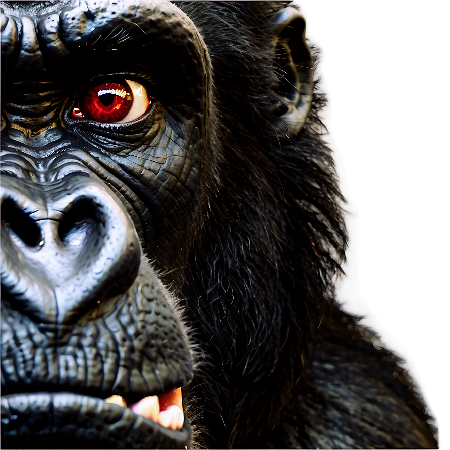 Angry Gorilla Face Close-up Png Bdc19 PNG