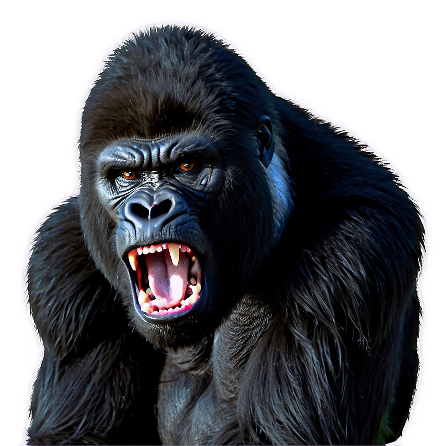 Angry Gorilla Growling Png Iso66 PNG