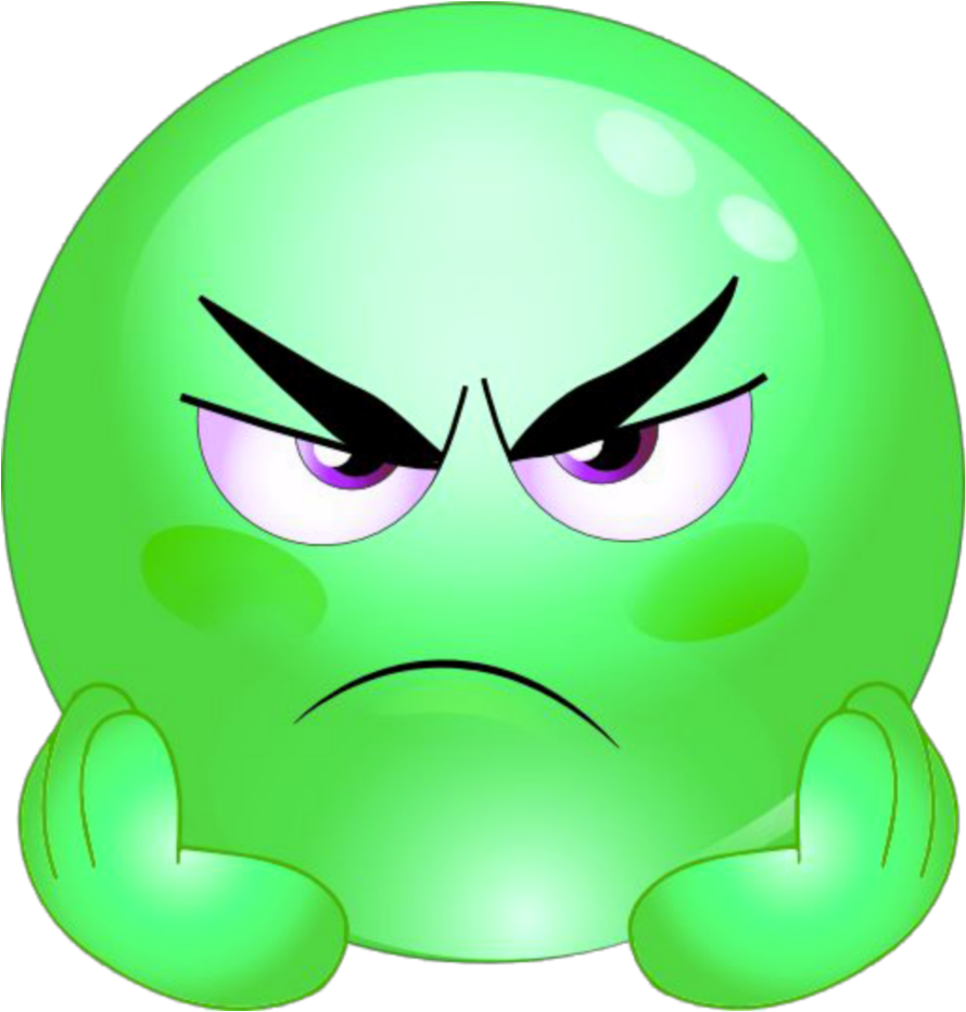Angry Green Emoji.png PNG